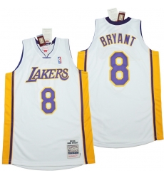 Men Los Angeles Lakers 8 Kobe Bryant white 2003 04 Throwback Jerseys