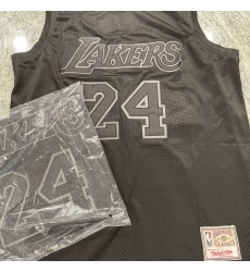 Men Los Angeles Lakers Kobe Bryant Black Hardwood CLassics Stitched Jersey