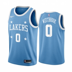 Men Nike Lakers 0 Russell Westbrook Blue Minneapolis All Star Classic NBA Jersey