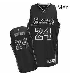 Mens Adidas Los Angeles Lakers 24 Kobe Bryant Swingman BlackWhite NBA Jersey