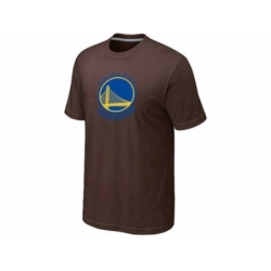 NBA Golden State Warriors Big & Tall Primary Logo Brown T-Shirt