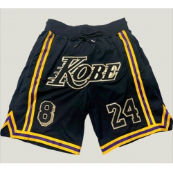 NBA Lakers black Kobe Shorts