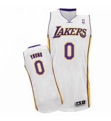 Revolution 30 Lakers 0 Nick Young White Stitched NBA Jersey 