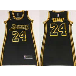 Women Los Angeles Lakers 24 Kobe Bryant Black Nike Swingman Jersey