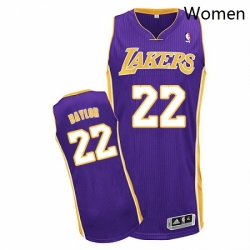 Womens Adidas Los Angeles Lakers 22 Elgin Baylor Authentic Purple Road NBA Jersey