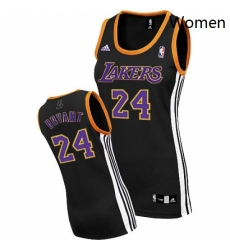 Womens Adidas Los Angeles Lakers 24 Kobe Bryant Swingman Black NBA Jersey