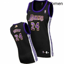 Womens Adidas Los Angeles Lakers 24 Kobe Bryant Swingman BlackPurple No NBA Jersey