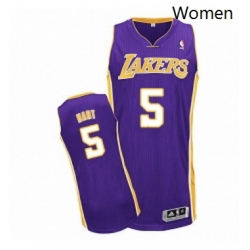 Womens Adidas Los Angeles Lakers 5 Josh Hart Authentic Purple Road NBA Jersey 