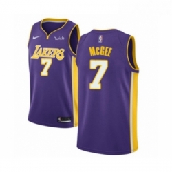 Womens Los Angeles Lakers 1 JaVale McGee Authentic Purple Basketball Jersey Statement Edition 