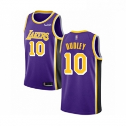 Womens Los Angeles Lakers 10 Jared Dudley Authentic Purple Basketball Jersey Statement Edition 