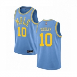 Womens Los Angeles Lakers 10 Jared Dudley Swingman Blue Hardwood Classics Basketball Jersey 