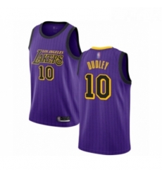 Womens Los Angeles Lakers 10 Jared Dudley Swingman Purple Basketball Jersey City Edition 
