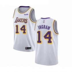 Womens Los Angeles Lakers 14 Brandon Ingram Authentic White Basketball Jerseys Association Edition