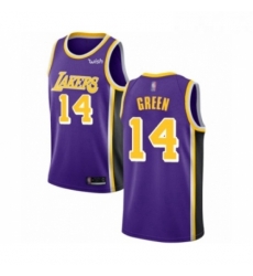 Womens Los Angeles Lakers 14 Danny Green Authentic Purple Basketball Jersey Statement Edition 