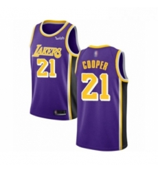 Womens Los Angeles Lakers 21 Michael Cooper Authentic Purple Basketball Jerseys Icon Edition