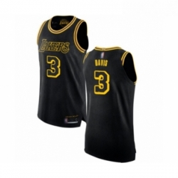 Womens Los Angeles Lakers 3 Anthony Davis Swingman Black Basketball Jersey City Edition 
