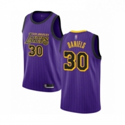 Womens Los Angeles Lakers 30 Troy Daniels Swingman Purple Basketball Jersey City Edition 