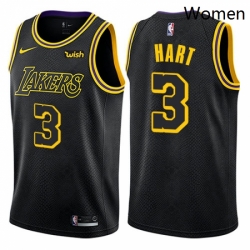 Womens Nike Los Angeles Lakers 3 Josh Hart Swingman Black NBA Jersey City Edition 