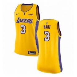 Womens Nike Los Angeles Lakers 3 Josh Hart Swingman Gold NBA Jersey Icon Edition 