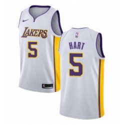 Womens Nike Los Angeles Lakers 5 Josh Hart Swingman White NBA Jersey Association Edition 