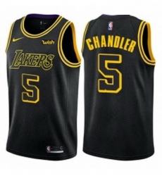 Womens Nike Los Angeles Lakers 5 Tyson Chandler Swingman Black NBA Jersey City Edition 