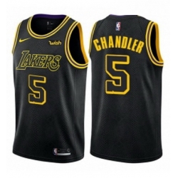Womens Nike Los Angeles Lakers 5 Tyson Chandler Swingman Black NBA Jersey City Edition 