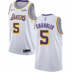 Womens Nike Los Angeles Lakers 5 Tyson Chandler Swingman White NBA Jersey Association Edition 