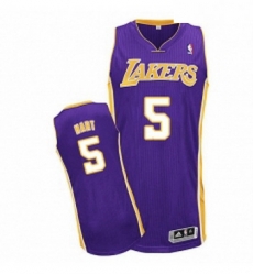 Youth Adidas Los Angeles Lakers 5 Josh Hart Authentic Purple Road NBA Jersey 