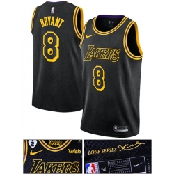Youth Lakers 8 Kobe Bryant 2 Patch Kobe Bryant and his daughter black jersey