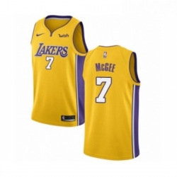 Youth Los Angeles Lakers 1 JaVale McGee Swingman Gold Basketball Jersey Icon Edition 