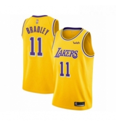 Youth Los Angeles Lakers 11 Avery Bradley Swingman Gold Basketball Jersey Icon Edition 