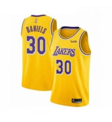 Youth Los Angeles Lakers 30 Troy Daniels Swingman Gold Basketball Jersey Icon Edition 