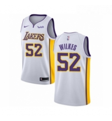 Youth Los Angeles Lakers 52 Jamaal Wilkes Swingman White Basketball Jersey Association Edition