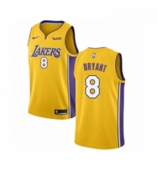 Youth Los Angeles Lakers 8 Kobe Bryant Swingman Gold Home Basketball Jersey Icon Edition