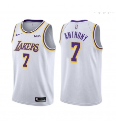 Youth Los Angeles Lakers Carmelo Anthony Association Edition White 2021 Stitched NBA Jersey