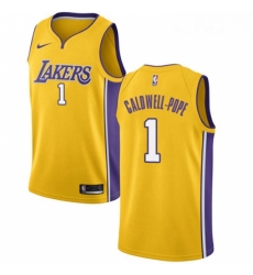 Youth Nike Los Angeles Lakers 1 Kentavious Caldwell Pope Swingman Gold Home NBA Jersey Icon Edition 