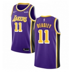 Youth Nike Los Angeles Lakers 11 Michael Beasley Swingman Purple NBA Jersey Statement Edition 