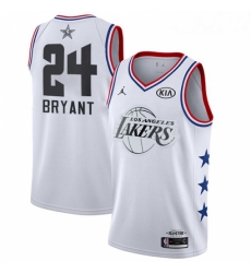 Youth Nike Los Angeles Lakers 24 Kobe Bryant White Basketball Jordan Swingman 2019 All Star Game Jersey