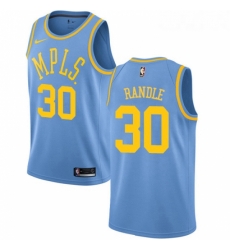 Youth Nike Los Angeles Lakers 30 Julius Randle Swingman Blue Hardwood Classics NBA Jersey 