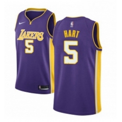 Youth Nike Los Angeles Lakers 5 Josh Hart Swingman Purple NBA Jersey Statement Edition 