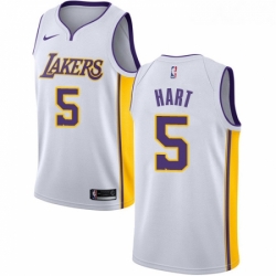Youth Nike Los Angeles Lakers 5 Josh Hart Swingman White NBA Jersey Association Edition 