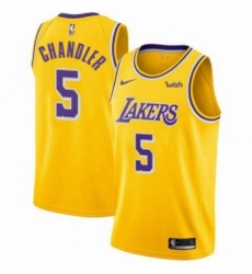Youth Nike Los Angeles Lakers 5 Tyson Chandler Swingman Gold NBA Jersey Icon Edition 