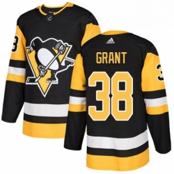 Mens Adidas Pittsburgh Penguins 38 Derek Grant Premier Black Home NHL Jersey 