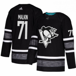 Mens Adidas Pittsburgh Penguins 71 Evgeni Malkin Black 2019 All Star Game Parley Authentic Stitched NHL Jersey 
