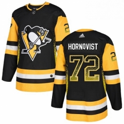 Mens Adidas Pittsburgh Penguins 72 Patric Hornqvist Authentic Black Drift Fashion NHL Jersey 