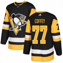 Mens Adidas Pittsburgh Penguins 77 Paul Coffey Premier Black Home NHL Jersey 