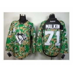 NHL Jerseys Pittsburgh Penguins #71 Malkin camo[patch A]