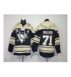 NHL Jerseys Pittsburgh Penguins #71 malkin black-cream[pullover hooded sweatshirt patch A]