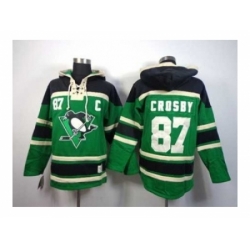 NHL Jerseys Pittsburgh Penguins #87 Crosby green[pullover hooded sweatshirt patch c]