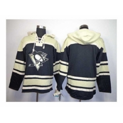 NHL Jerseys Pittsburgh Penguins blank black-cream[pullover hooded sweatshirt]